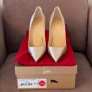 New Christian Louboutin So Kate 120 Rose Gold 37.5